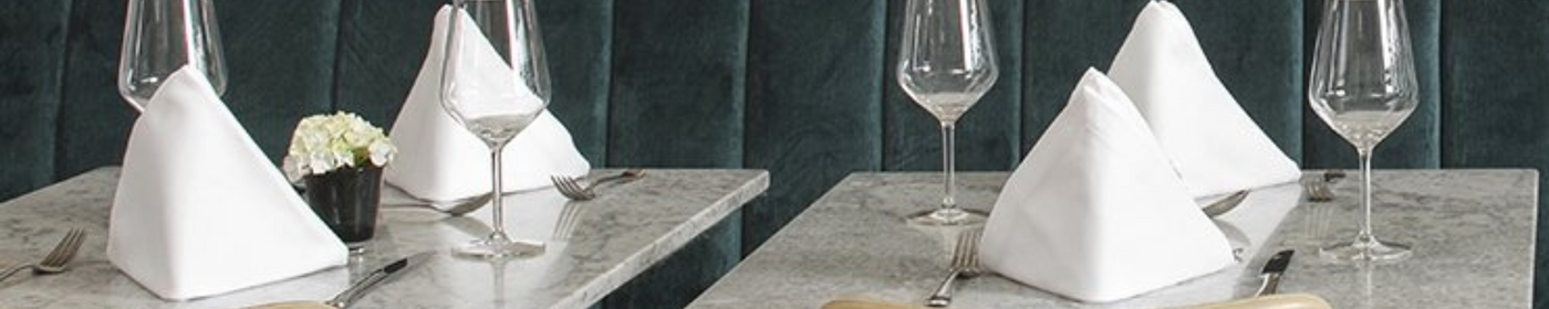 Hospitality and Hotel Table Linens and Napkins