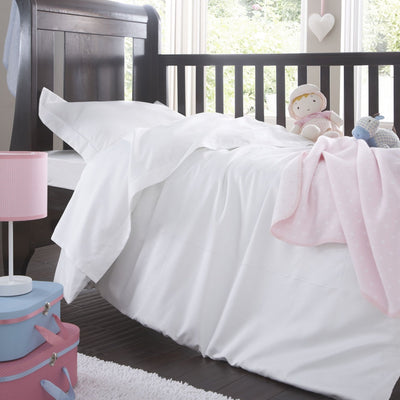 Seville Organic 600TC Sateen Cot Bed Fitted Sheet