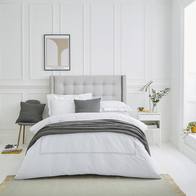 Lexington 300TC Sateen Silver Grey Two Line Bed Linen Collection