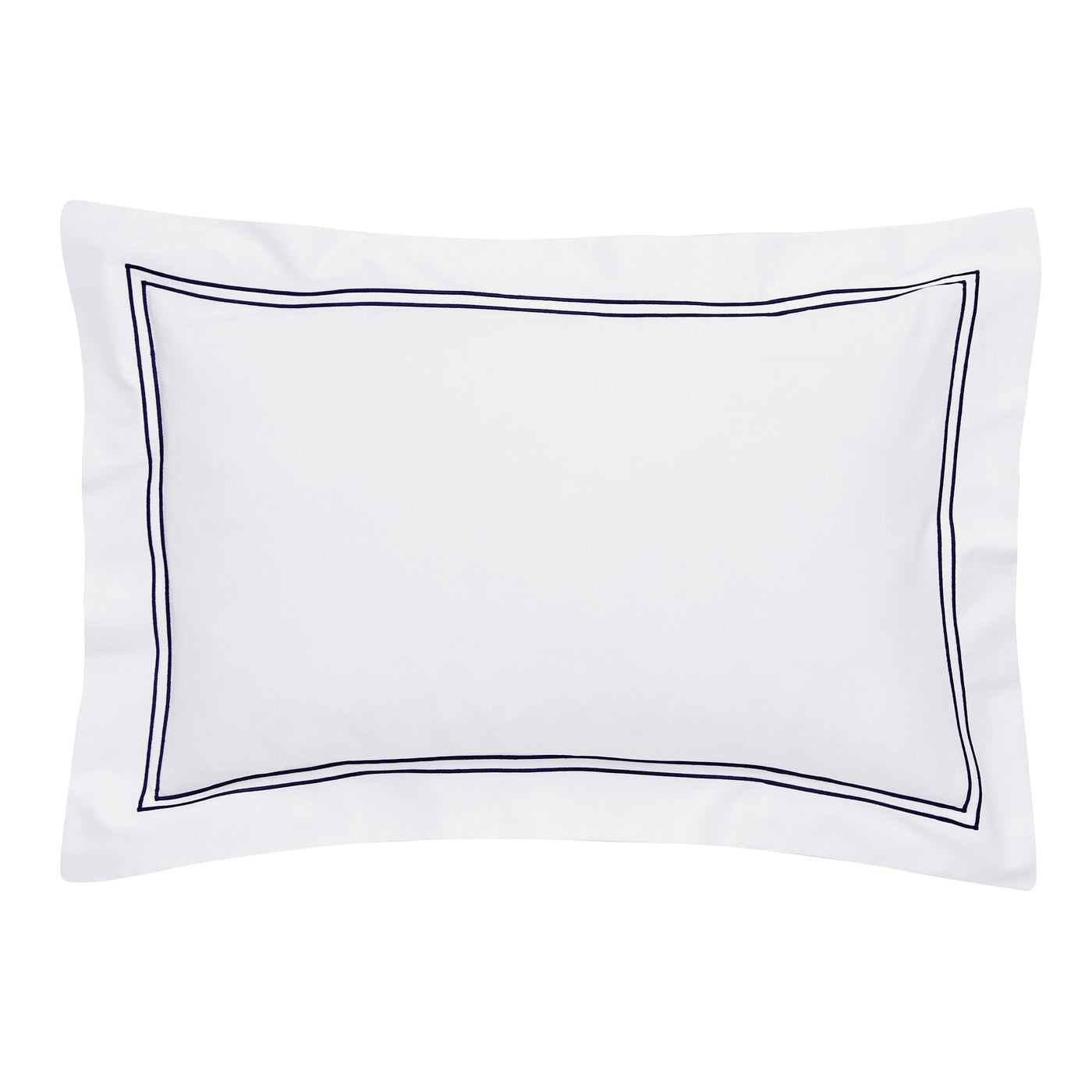 Lexington 300TC Sateen Navy & White Pillowcase