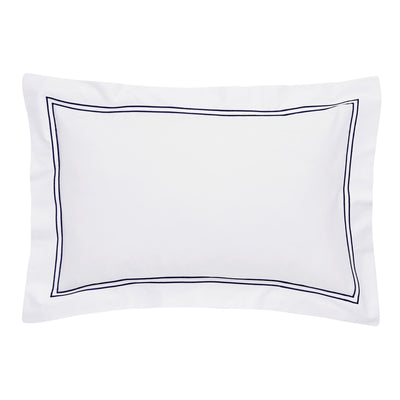 Lexington 300TC Sateen Navy & White Pillowcase