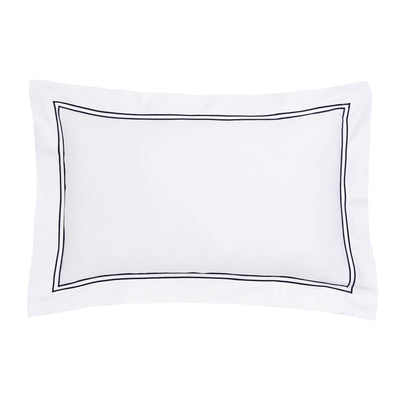 Lexington 300TC Sateen Black Two Line Pillowcase