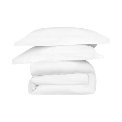 Lexington 300TC Sateen White Two Line Pillowcase