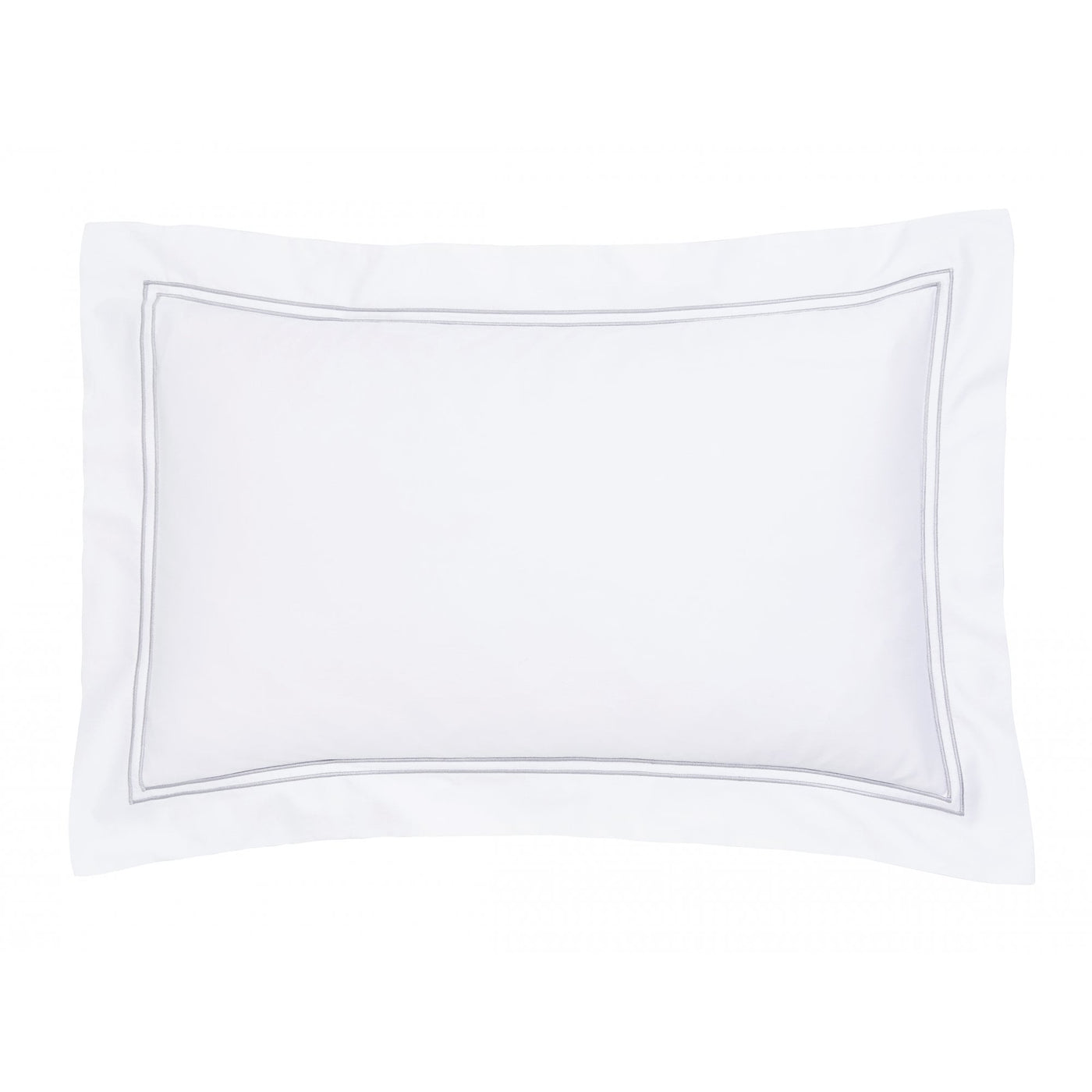 Lexington 300TC Sateen Silver Grey Two Line Pillowcase