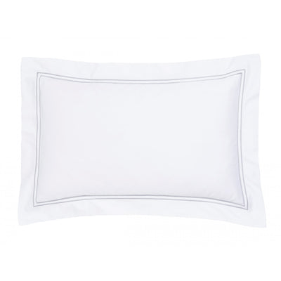 Lexington 300TC Sateen Silver Grey Two Line Pillowcase