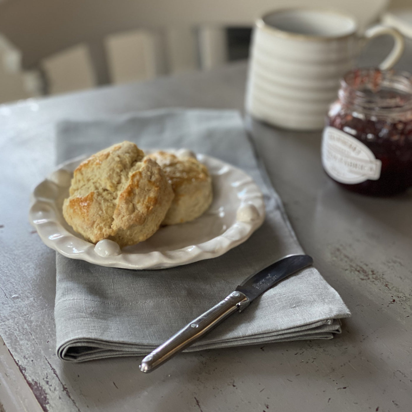 Carmen Grey Soft Wash Pure Linen Plain Table Cloths or Napkins