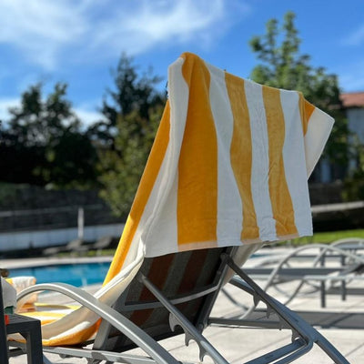 Girona Stripe Beach Towel and Lounger Towel Collection