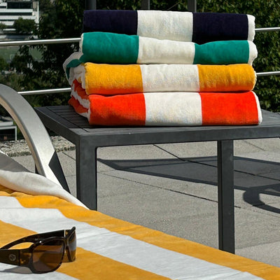 Girona Stripe Beach Towel and Lounger Towel Collection