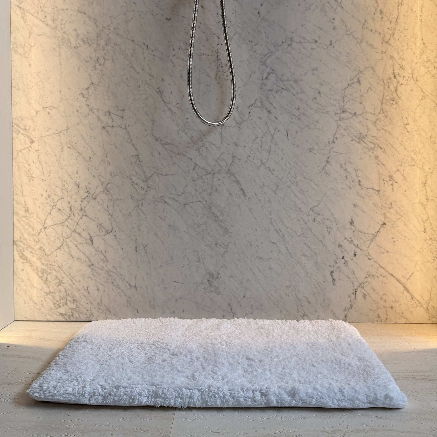 Hartford Plush Memory Foam Bath Mat Collection White