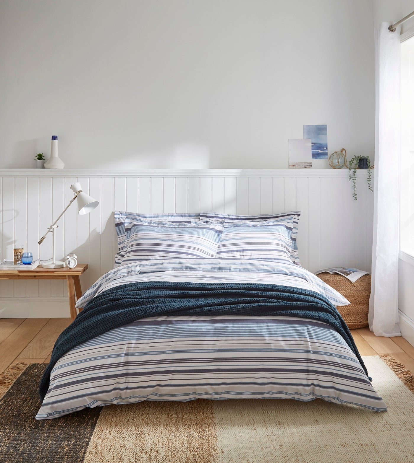 Hudson Stripe Cotton Bed Linen Pillowcase