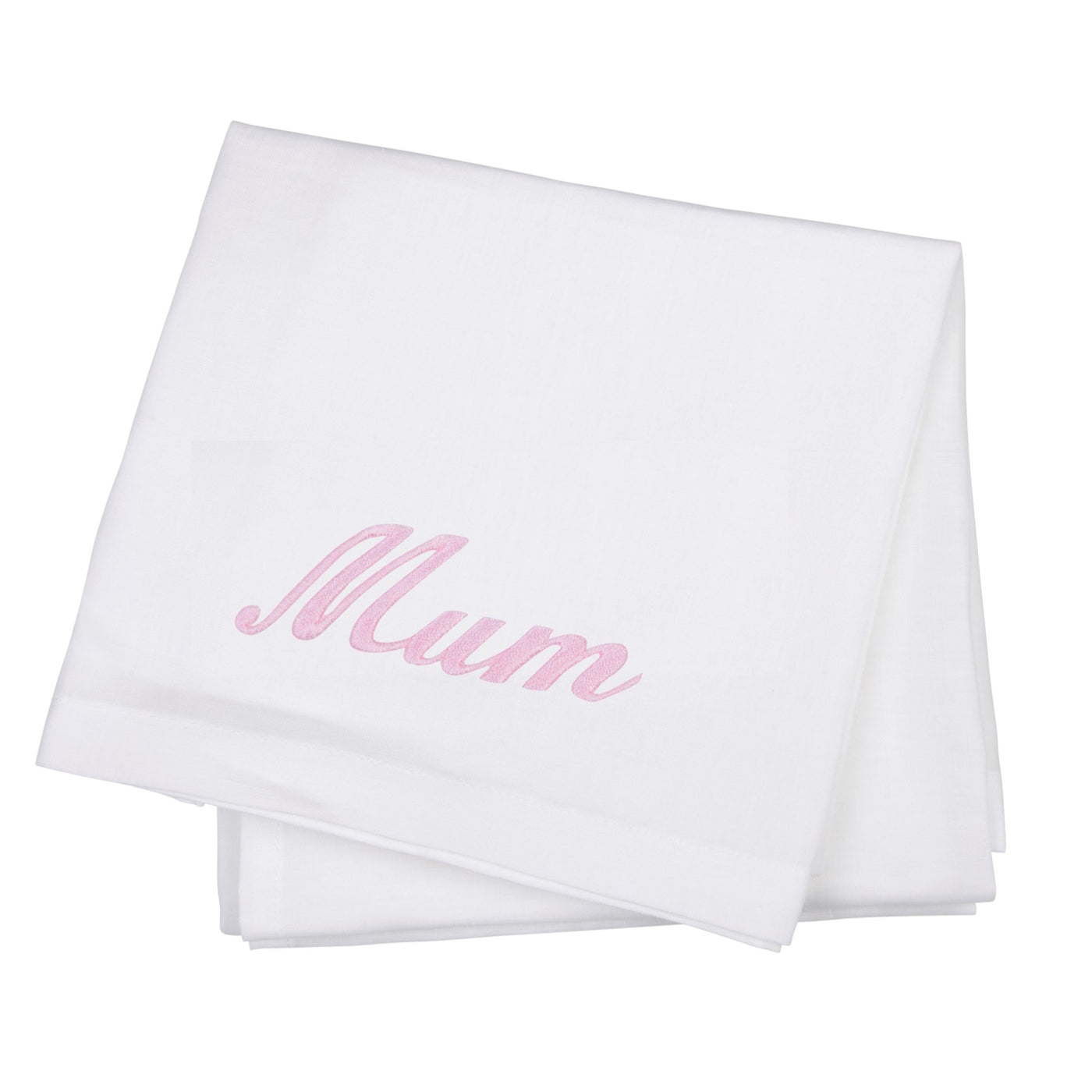 Monogrammed Embroidered Pure Linen Guest Towel