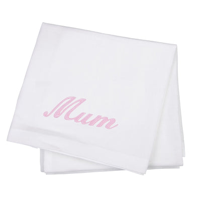 Monogrammed Embroidered Linen Hand Towel