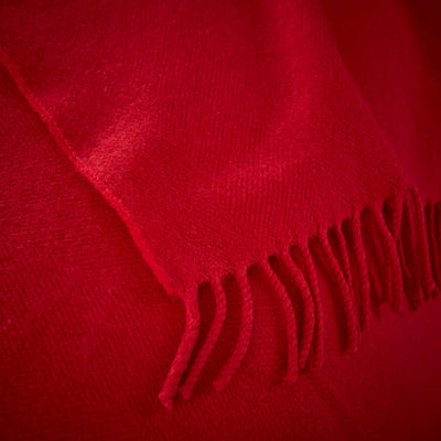 Manhattan Supersoft Merino Lambswool Throw Red