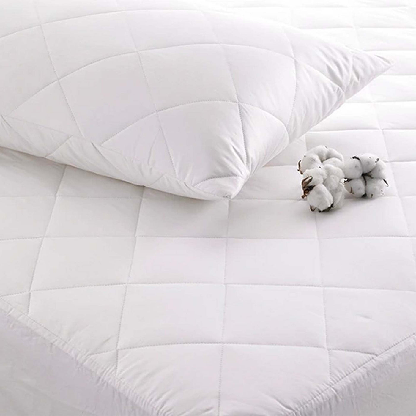 Luxury Cotton Quilted Pillow Protector