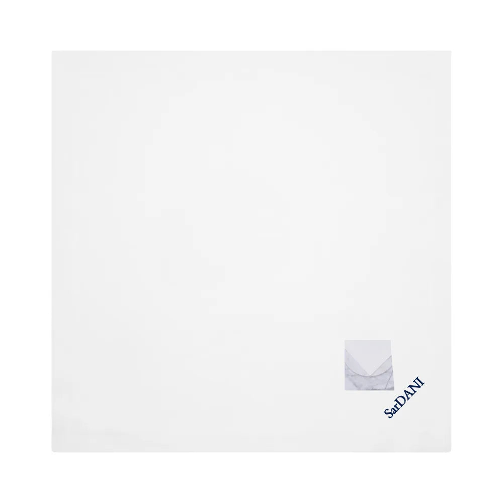 Crest Embroidered Pure Linen Napkin - Customised Product