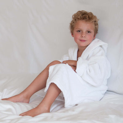 Milan Organic Cotton Velour Childrens Hooded Bathrobe Collection