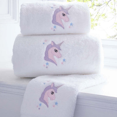 Unicorn or Motif Embroidered Como 700gsm Towel Collection