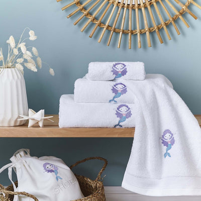Mermaid Embroidered Como 700gsm Towel Collection