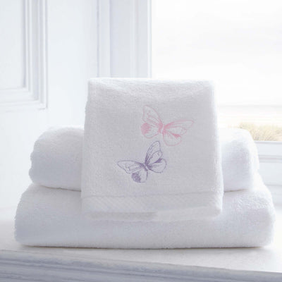 Butterfly Embroidered Como 700gsm Towel Collection