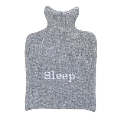 Sleep Embroidered Silver Hot Water Bottle Collection