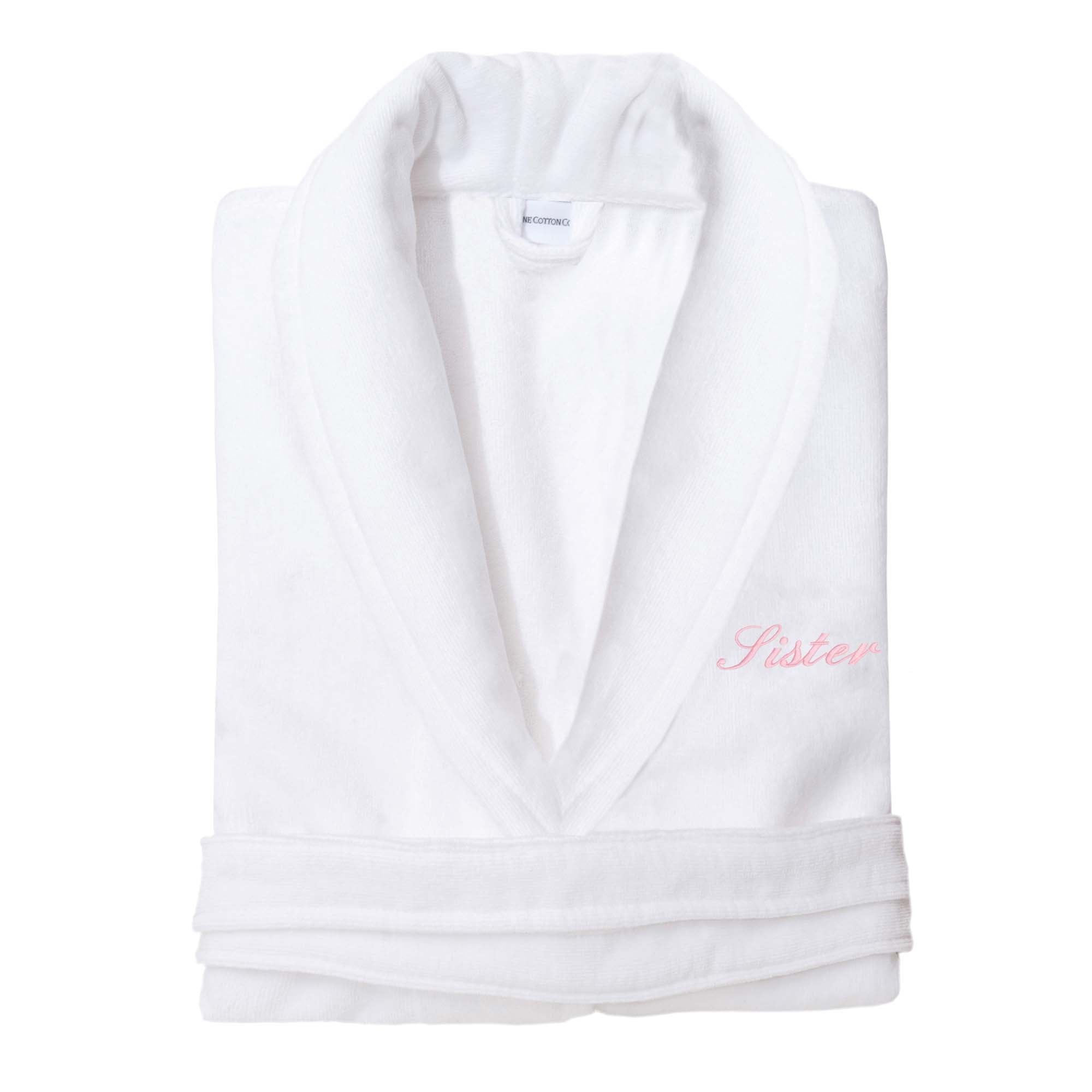 Ravenna Monogrammed Personalised Organic Cotton Velour Dressing Gown ...