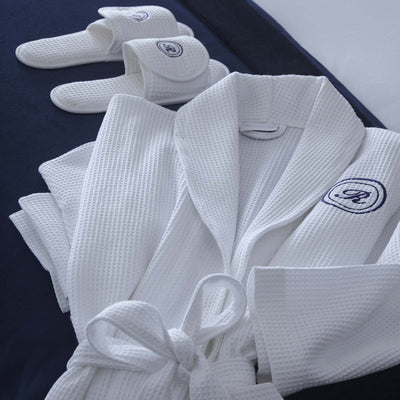luxury personalised dressing gown Post-bath luxury, baby edition Our personalised dressing gown is the kind of thing that makes bath time feel like a five-star experience. Soft, snuggly, and embroidered with their name -because they