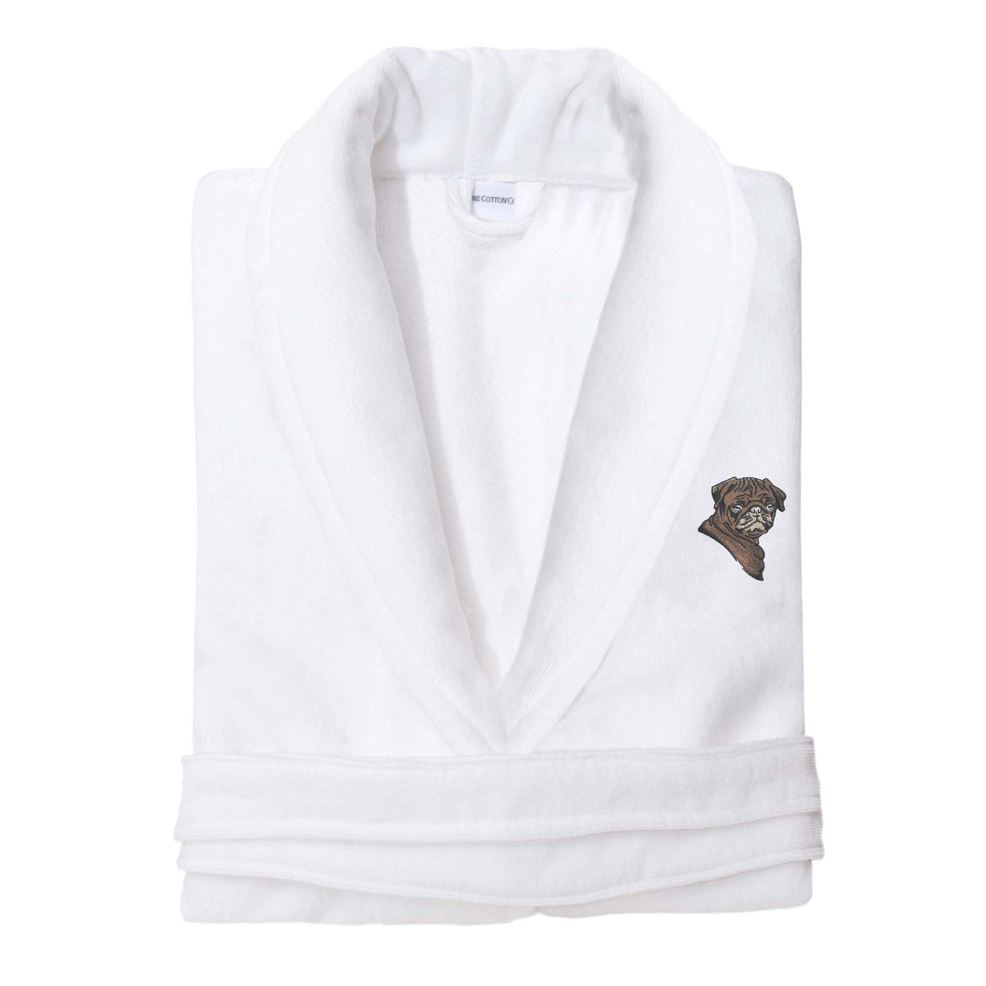 Dog Motif Embroidered Bath Robe