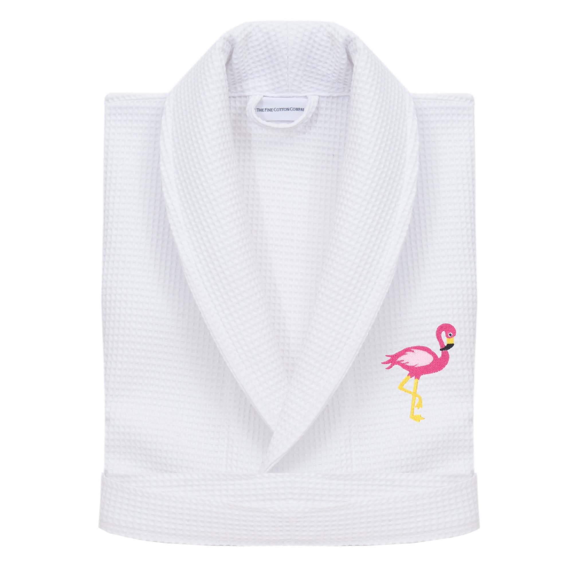 Flamingo Monogrammed Dressing Gown White – The Fine Cotton Company