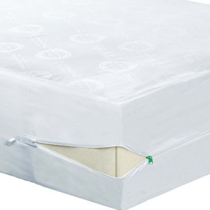 Mattress Protector Cover Zipped Fully 360 Encasement Anti Dust Bed Bug Washable (Single (90cm X 190cm X 30cm