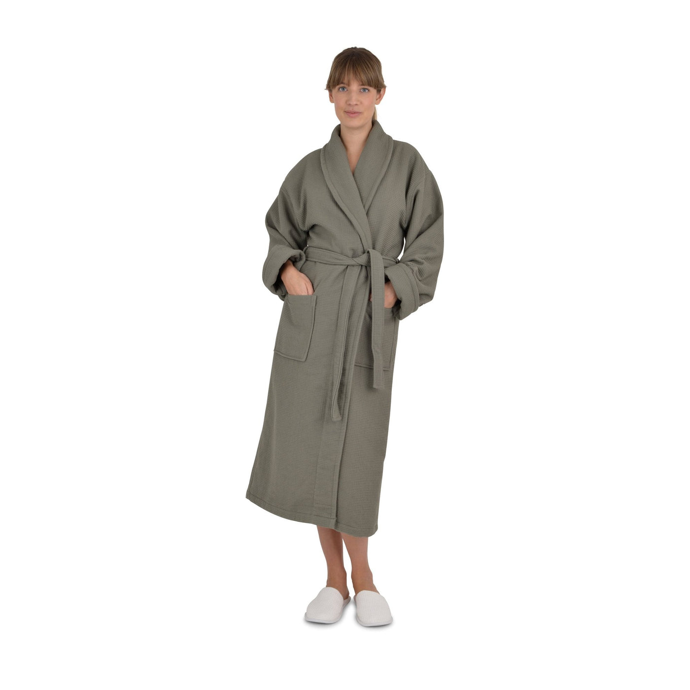 Palermo Cotton Waffle Lined Bath Robe