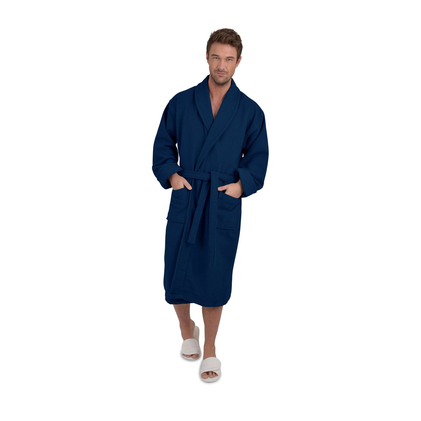 Palermo Cotton Waffle Lined Bath Robe