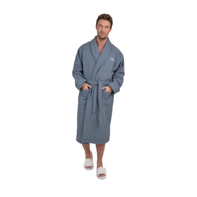Embroidered Palermo Waffle Lined Bath Robe Collection