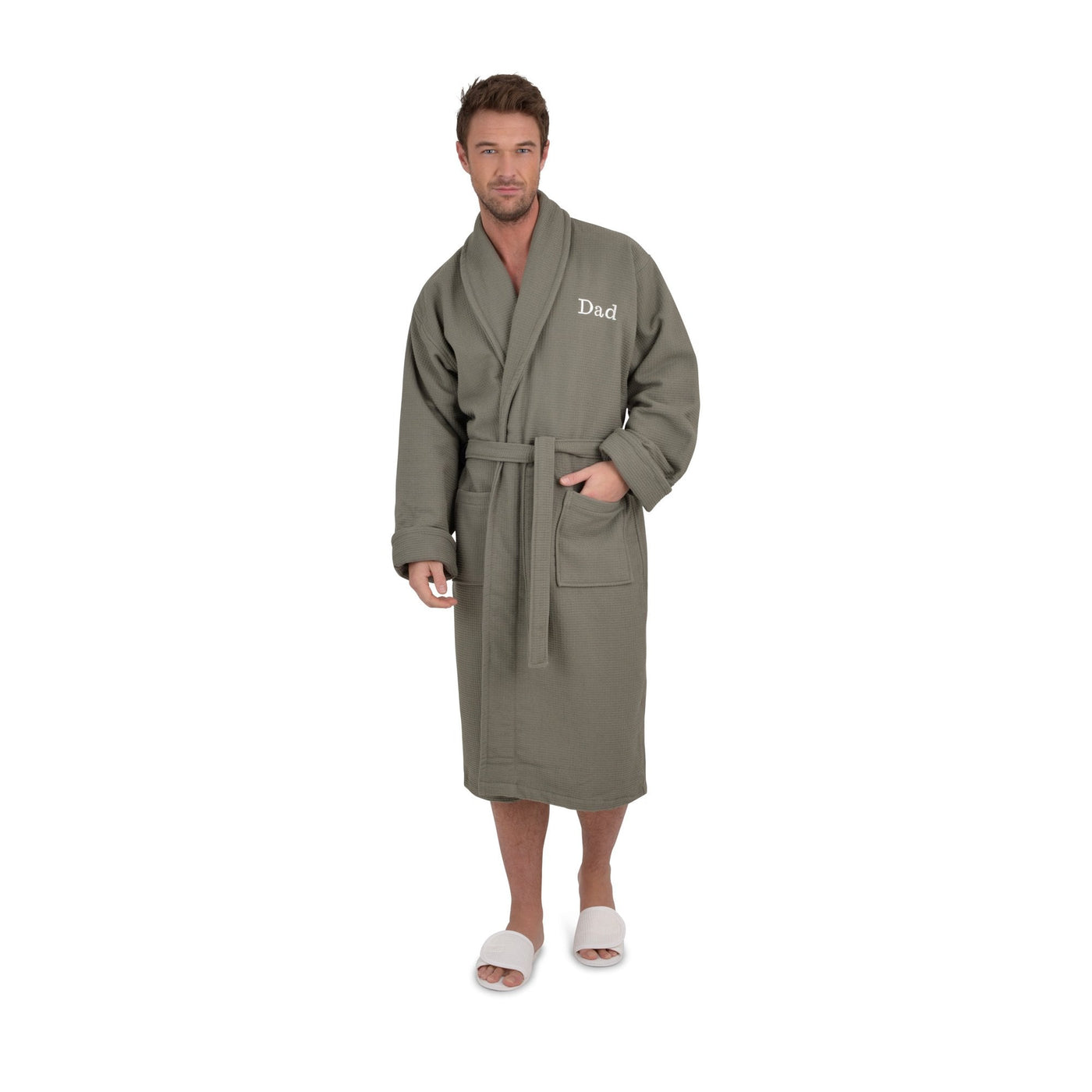 Embroidered Palermo Waffle Lined Bath Robe Collection