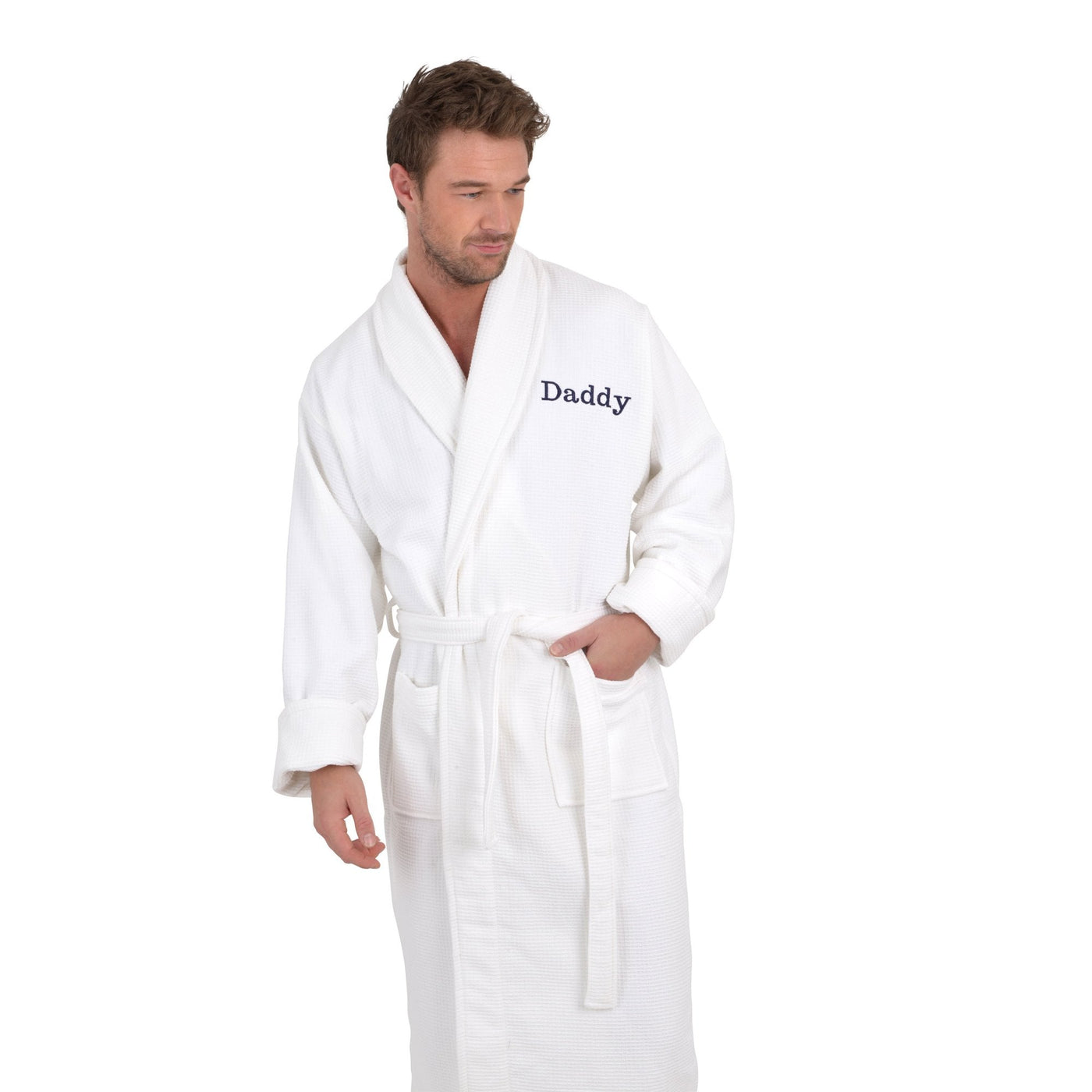 Embroidered Palermo Waffle Lined Bath Robe Collection