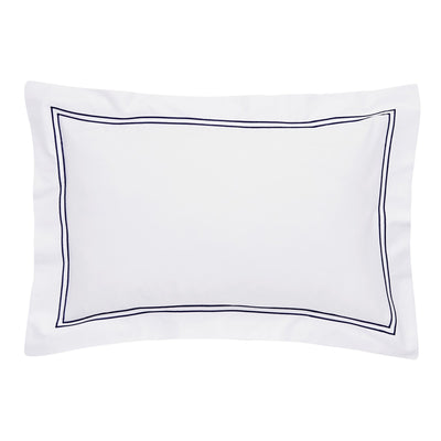 Lexington 300TC Sateen Navy & White Two Line Duvet Cover