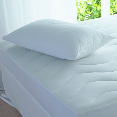 Microfibre Quilted Pillow Protector with zip