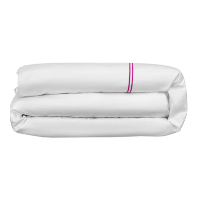 Lexington 300TC Sateen Fuchsia Pink Two Line Duvet Cover