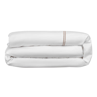 Lexington 300TC Sateen Latte Two Line Duvet Cover