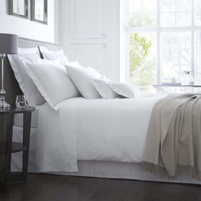 Biarritz 320TC Egyptian Cotton Percale Duvet Cover Collection with Button Hem