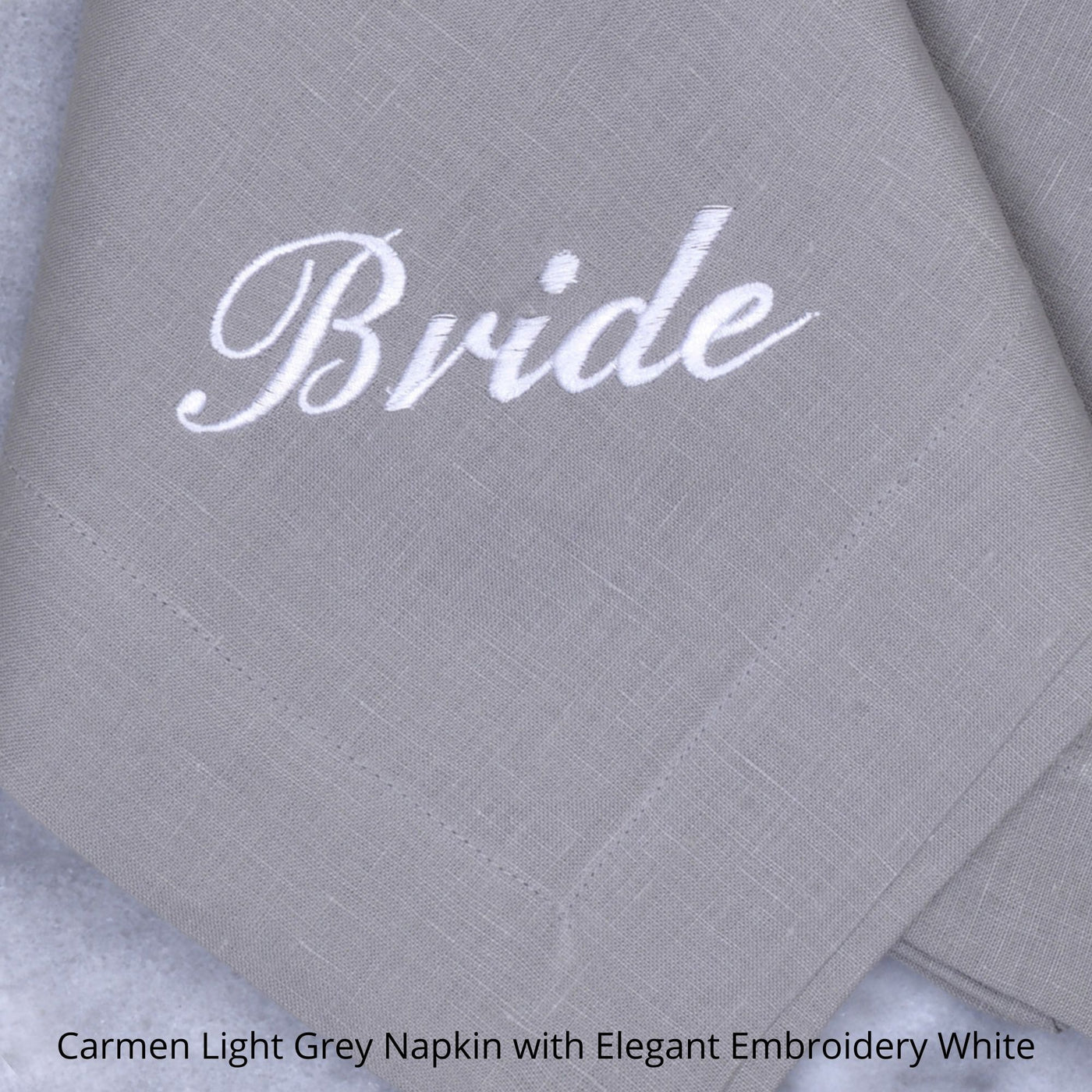 Carmen Monogrammed Embroidered Napkin with Name