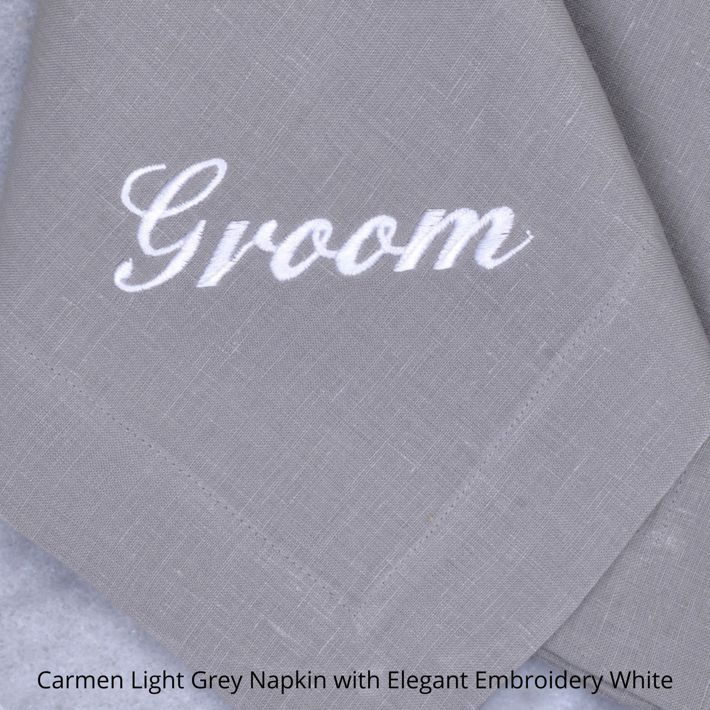 Carmen Monogrammed Embroidered Napkin with Name