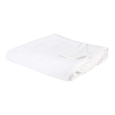 Hampton Cotton Matelasse Throw White