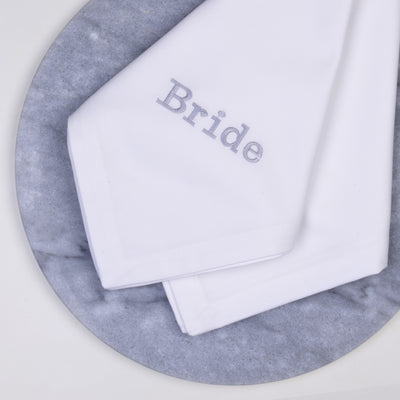 Mikado Monogrammed Embroidered Napkins with Name