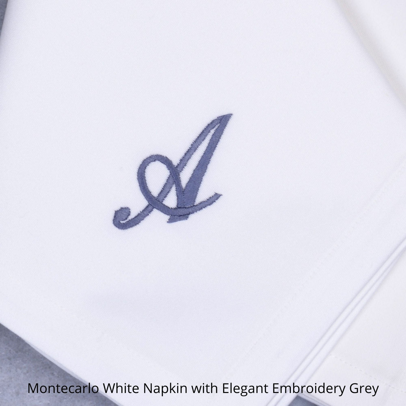 Mikado Monogrammed Embroidered Napkins with One Initial