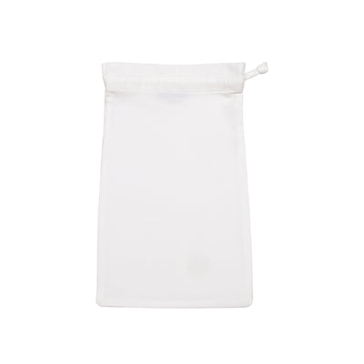 Milan Luxury Waffle Plain Drawstring Bag Collection in White and Black