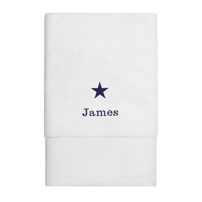 Star Motif Embroidered Como 700gsm Towel Collection