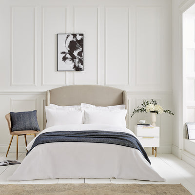 Lisbon Throw with Blanket Stitch Hem